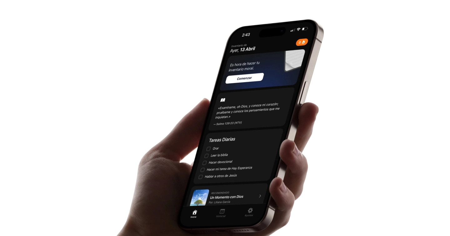 Inventario Moral Diario: diseñé, construí y publiqué la app de Hay Esperanza